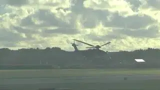Stavanger airport the helicopter takes off - Stavanger helikopteret tar av