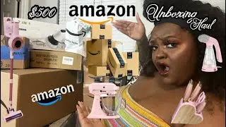 * Huge * $500 AMAZON  Unboxing Haul | Home & Kitchen Tech + Cleaning Tools ⚒️ 🧽( Viral Products )