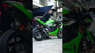 2024 kawasaki ninja zx6r akrapovic Full system exhaust note🔥🥵 #kawasaki #zx6r #kawasakininja #2024
