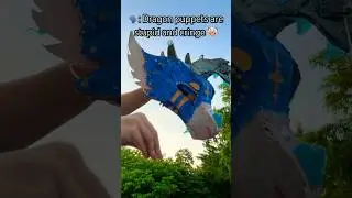 Not everyone likes the same things #dragonfan #puppet #dragonpuppets #paperdragon #art