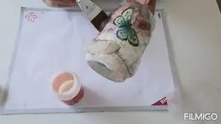 Shabby Glas mit Gonis