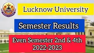 Lucknow University Even Semester Results Declared 2022-2023👆| LU |  #lucknow #result  #semester