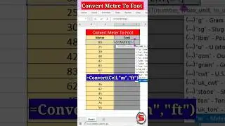Unit Change In Excel | Unit Change Kaise Kare | #shorts