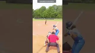 Riley Johnson pitching a strikeout