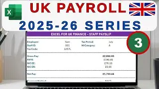 Payslip Generator in Excel: UK Payroll 2025-26 Series