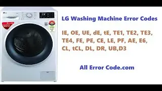 LG Washing Machine Error Codes | LG Washing Machine Error | lg washing machine error code cl