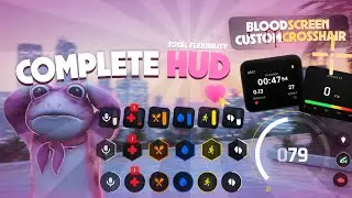 [ESX/QBCore/QBOX] Advanced Fivem HUD - Custom Crosshair | Blood and Car Impact Screen Effects