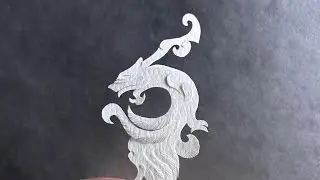 zhanswork- Freehand Paper Dragon Art DIY Process