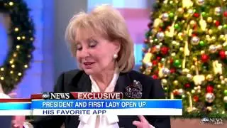 Pres. Obama Discusses Marijuana Legalization, iPad apps - Barbara Walters Interview Previe