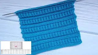 Relief Stripe Knitting Pattern| Reliefstreifen stricken| Righe in rilievo| Punto lineas horizontales