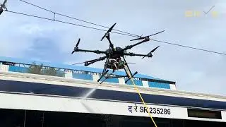 SKYX Tether Drone - Indian Railway
