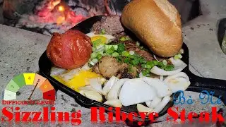 Sizzling Ribeye Steak Excellent Camp Fire Cooking Recipes
