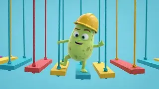 Fall Guys Wobbly Bean Rolled Into the Spin | Kids Songs & Nursery Rhymes
