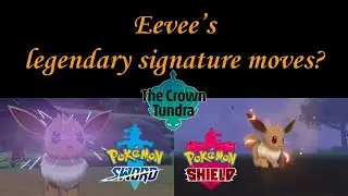 Eevee learning legendary signatures moves in Crown Tundra?! | Copycat move | Pokemon Sword & Shield