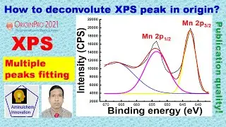 How to deconvolute XPS peak in origin