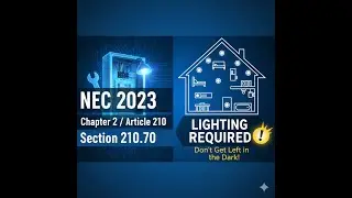 Section 210.70 Lighting Outlets Required - NEC 2023 - Chapter 2 - Article 210