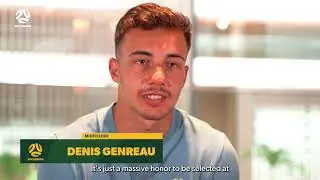 Denis Genreau and Ruon Tongyik's first session after arriving in Socceroos camp