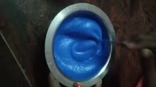 slime making with snow spray😍😍😍