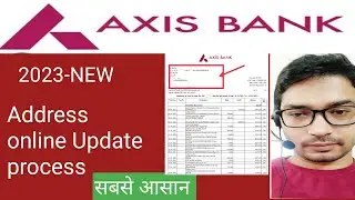 How to update address in axis bank statement