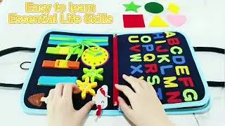 Baby learning creative montessori toy educational felt sensory busy board cloth book baby gifts toys