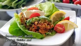 The BEST AND HEALTHY ARMENIAN EECH SALAD - Cracked Wheat Salad - By Ani