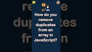 remove duplicates from an array in JavaScript 