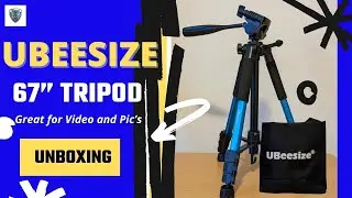 UBEESIZE 67&rdquo; Tripod and Selfie Stick Unbox #ubeesize