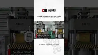 COSMOS PRESS's 1100 tons four-column up-stroke servo hydraulic press