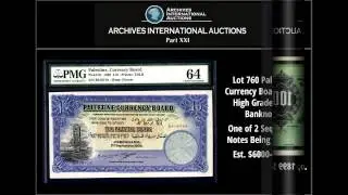Archives International Auctions Part XXI Video Highlights | Banknote Auction | Scripophiliy