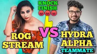 Rog stream vs Hydra alpha teammate Kunal gamer yt | Full intense fight | 3v3 fight | Pubg emulator
