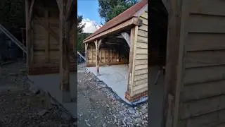 CONCRETE BASE FOR 2 BAY OAK GARAGE #SHORTS #UK #CONCRETEBASE #OAKGARAGE  #BUILDING #CONSTRUCTION