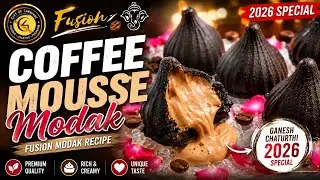 Coffee Mousse Modak | Fusion Modak Recipe | Modak Banane Ki Recipe | Unique Modak Recipe
