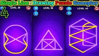Single Line : Drawing Puzzle Android gameplay || Level 31-42 ||  Video No. 4