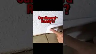 Can Cardboard be used for Baseboard? #diy #painting