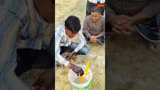 কমলা লেবুর উপর পয়সা রাখার challange | Amazing Village Games 🎅 #manobotaralo #funny #shorts