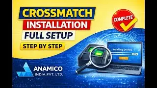 Crossmatch Biometric Installation Full Setup Step by Step | Driver & RD Service | #aadhaar
