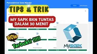 Dijamin !! 30 Menit Tuntas Pengisian Pemutakhiran Data Mandiri My SAPK BKN dari Awal sampai Akhir.