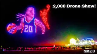 𝗦𝗛𝗢𝗧 𝗖𝗟𝗢𝗖𝗞 𝗦𝗛𝗢𝗪𝗗𝗢𝗪𝗡: 2,000 Drones Light Up Santa Monica Sky in WNBA–Tissot Celebration