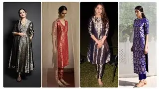 Brocade,Pure Silk Banarsi Royal Dresses Designing Ideas