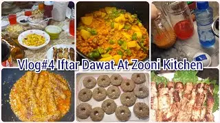 Susral Dawat Vlog At Zooni kitchen.Full preparation of Dawat.Iftar Arranged by Zooni.