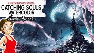 CATCHING SOULS watercolor timelapse