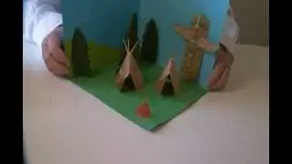 Native American Village Diorama