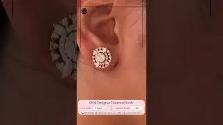 Oval Designer Diamond Studs | Diamond Earring | #diamond #diamondearrings