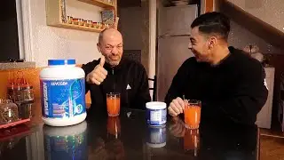 لواليد لأول مرة فحياتو غيجرب🔥pre-workout🔥مشروب الطاقة🔥شاهدو ردة فعله 😂/chest-day with my father