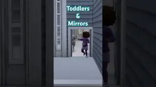 🪞Toddlers can talk to their reflection in the Sims 4 😭 #sims4 #thesims