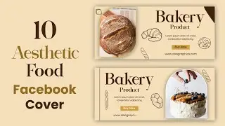 Aesthetic Food Display Facebook Cover Graphic Animation | After Effects Templates | Copyright Free