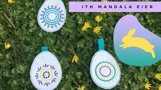 Filz H&auml;ngerle &bull;  Mandala Ei ITH Stickdatei sticken &bull; KathieKreativ