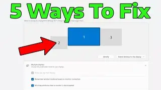 How To Fix Second Monitor Not Detected in Windows 11