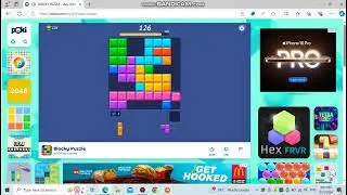 Playing Blocky Puzzle on Poki(21/9/2024)