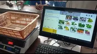 TVS touch pos machine with weight scale ⚖️